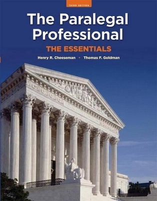 The Paralegal Professional - Thomas F. Goldman, Henry R. Cheeseman