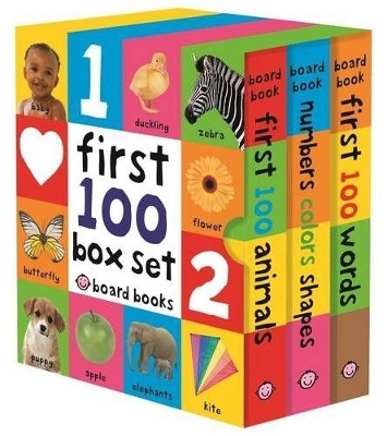 First 100 Board Book Box Set (3 Books) - Roger Priddy