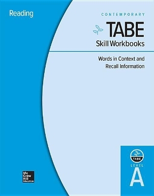 Tabe Skill Workbooks Level A: Words in Context and Recall Information - 10 Pack -  Contemporary