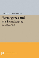 Hermogenes and the Renaissance - Annabel M. Patterson