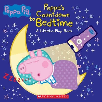 Countdown to Bedtime: Lift-The-Flap Book with Flashlight (Peppa Pig) - 