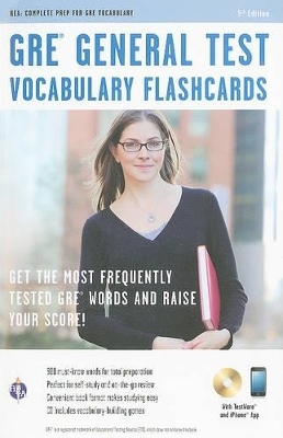 GRE General Test Vocabulary Flashcards, Premium TestWare Edition -  Research &  Education Association