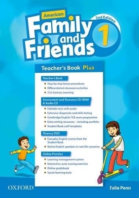 American Family and Friends: Level One: Teacher's Book Plus - Naomi Simmons, Tamzin Thompson, Jenny Quintana