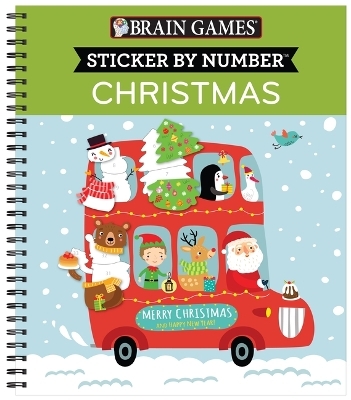 Brain Games - Sticker by Number: Christmas (Kids) -  Publications International Ltd,  Brain Games,  New Seasons