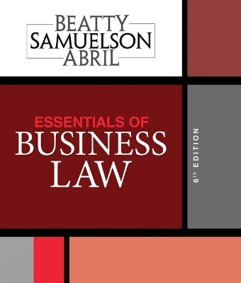 Bundle: Essentials of Business Law, 6th + Mindtap Business Law, 1 Term (6 Months) Printed Access Card - Jeffrey F Beatty, Susan S Samuelson, Patricia Abril