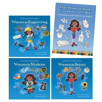 More Women in Science Paperback Book Set with Coloring and Activity Book - Mary Wissinger