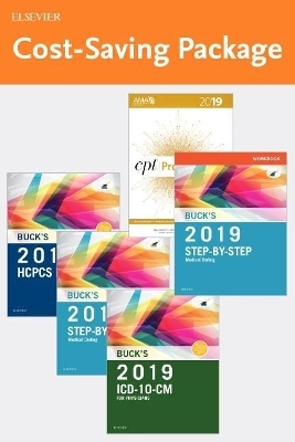 Step-By-Step Medical Coding 2019 Edition - Text, Workbook, 2019 ICD-10-CM for Physicians Edition, 2019 HCPCS Professional Edition and AMA 2019 CPT Professional Edition Package - Carol J Buck