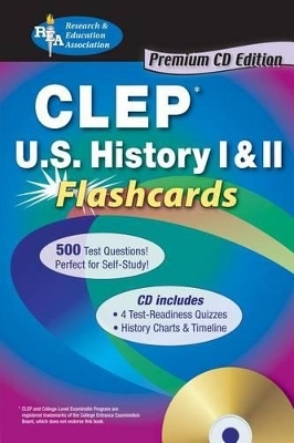 Clep(r) U.S. History I & II Flashcards W/CD - Mark Bach