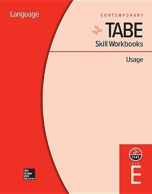 Tabe Skill Workbooks Level E: Usage (10 Copies) -  Contemporary