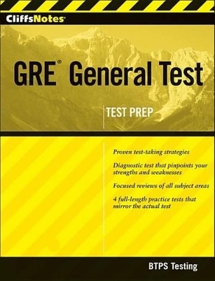 Cliffsnotes GRE General Test -  BTPS Testing