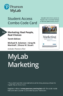 Mylab Marketing with Pearson Etext -- Combo Access Card -- For Marketing - Michael Solomon, Greg Marshall, Elnora Stuart