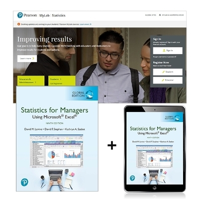 Statistics for Managers Using Microsoft Excel, Global Edition + MyLab Statistics with Pearson eText - David Levine, David Stephan, Kathryn Szabat