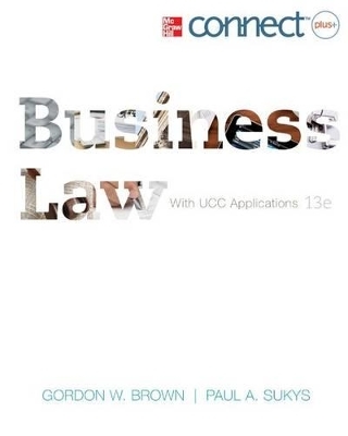 Business Law with Ucc Applications Student Edition; Cnct+ - Gordon W Brown, Paul A Sukys