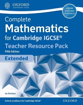 Complete Mathematics for Cambridge IGCSE® Teacher Resource Pack (Extended) - Ian Bettison