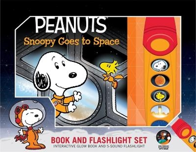Peanuts: Snoopy Goes to Space Book and 5-Sound Flashlight Set -  Pi Kids