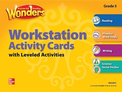 Reading Wonders, Grade 5, Workstation Activity Cards Package -  MCGRAW HILL