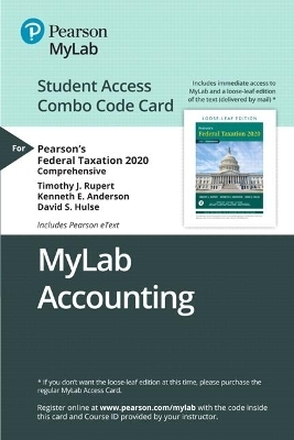 Mylab Accounting with Pearson Etext -- Combo Access Card -- For Pearson's Federal Taxation 2020 Comprehensive - Timothy Rupert, Kenneth Anderson, David Hulse