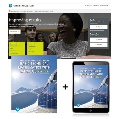 Basic Technical Mathematics with Calculus, SI Version + MyLab Math with Pearson eText (Package) - Allyn Washington, Richard Evans, Michelle Boué, Elizabeth Martin