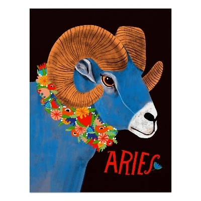 6-Pack Lisa Congdon for Em & Friends Aries Card - 