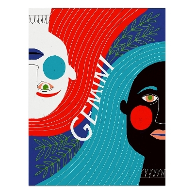 6-Pack Lisa Congdon for Em & Friends Gemini Card - 
