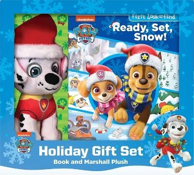 Nickelodeon Paw Patrol: Ready, Set, Snow! Holiday Gift Set Book and Marshall Plush -  Pi Kids