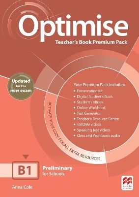 Optimise B1 Teacher's Book Premium Pack - Anna Cole