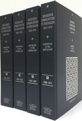 Minorities in the Middle East: Religious Communities in Jerusalem 1843–1974 4 Volume Hardback Set - 