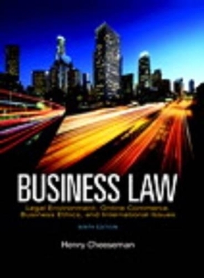 Business Law Plus Mybusinesslawlab with Pearson Etext -- Access Card Package (1-Semester) - Henry R Cheeseman