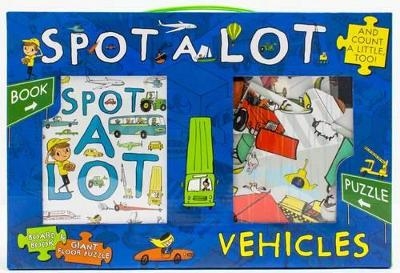 Spot a Lot Vehicles Board Book & Giant Floor Puzzle - Steve Smallman