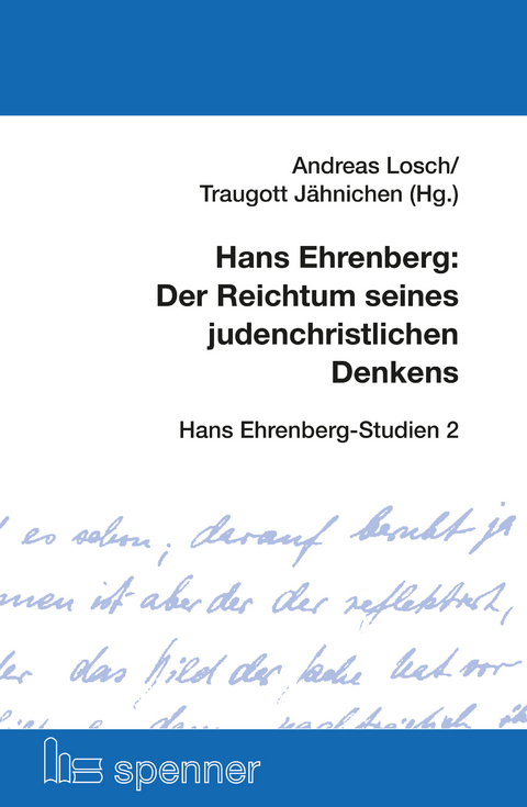 Hans Ehrenberg: Der Reichtum seines judenchristlichen Denkens - 