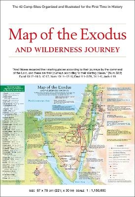 Map of the Exodus and Wilderness Journey - 