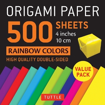 Origami Paper 500 sheets Rainbow Colors 4" (10 cm) - 