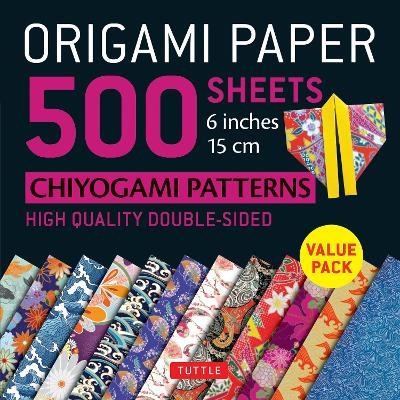 Origami Paper 500 sheets Chiyogami Designs 6 inch 15cm - Tuttle Publishing