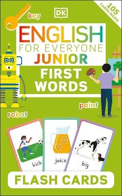 English for Everyone Junior First Words Flash Cards -  Dk