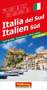 Hallwag Strassenkarte Italien Süd 1:650.000