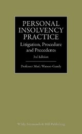 Personal Insolvency Practice - Watson-Gandy, Professor Mark