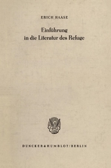 Einführung in die Literatur des Refuge. - Erich Haase