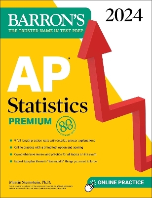 AP Statistics Premium, 2024: 9 Practice Tests + Comprehensive Review + Online Practice - Martin Sternstein