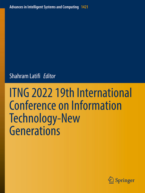 ITNG 2022 19th International Conference on Information Technology-New Generations - 