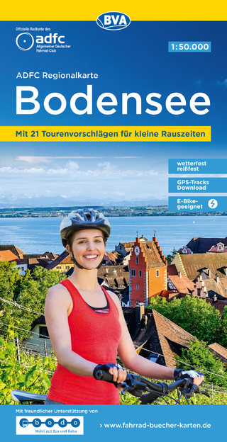 Bodensee, 1:50.000, reißfest - wetterfest, GPS-Tracks Download, E-Bike geeignet - 