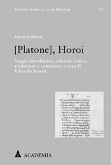 [Platone], Horoi - Edoardo Benati