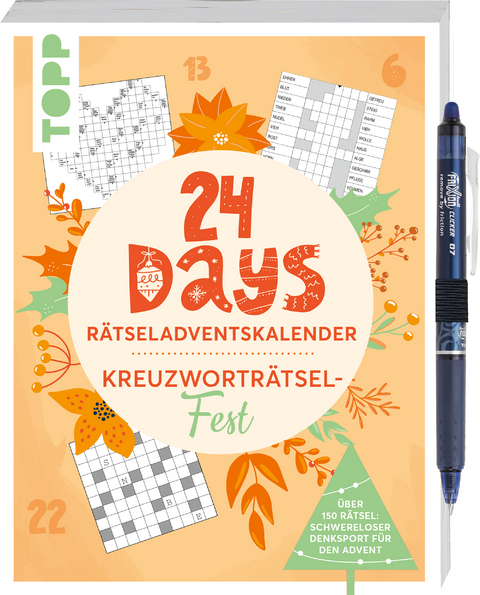 24 DAYS RÄTSELADVENTSKALENDER – Kreuzworträtsel-Fest -  Frechverlag