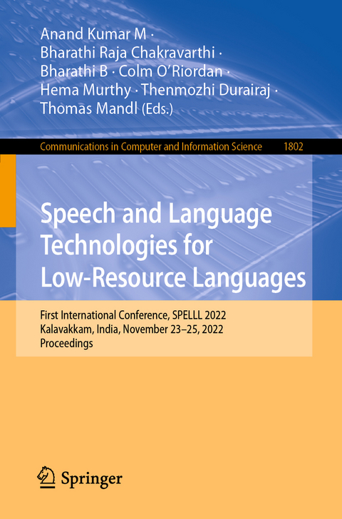 Speech and Language Technologies for Low-Resource Languages - 