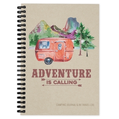 Camping Journal & RV Travel Logbook, Red Vintage Camper - Enchanted Willow