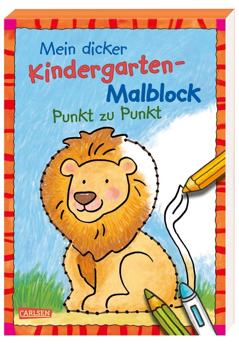 Mein dicker Kindergarten-Malblock: Punkt zu Punkt