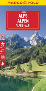 MARCO POLO Reisekarte Alpen 1:650.000 - 