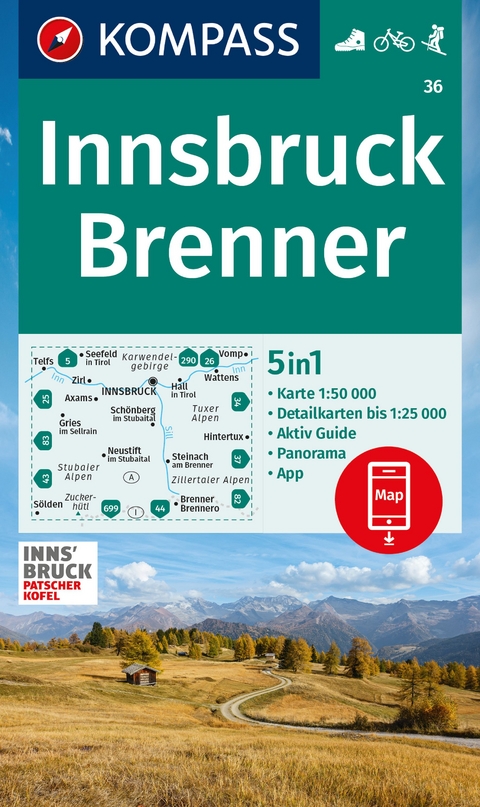 Innsbruck, Brenner 1:50.000