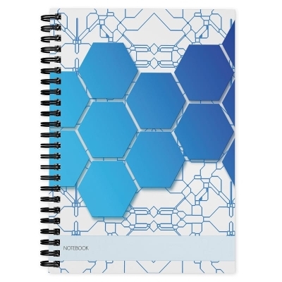 Hexagonal Graph Paper Notebook, Blue - Enchanted Willow