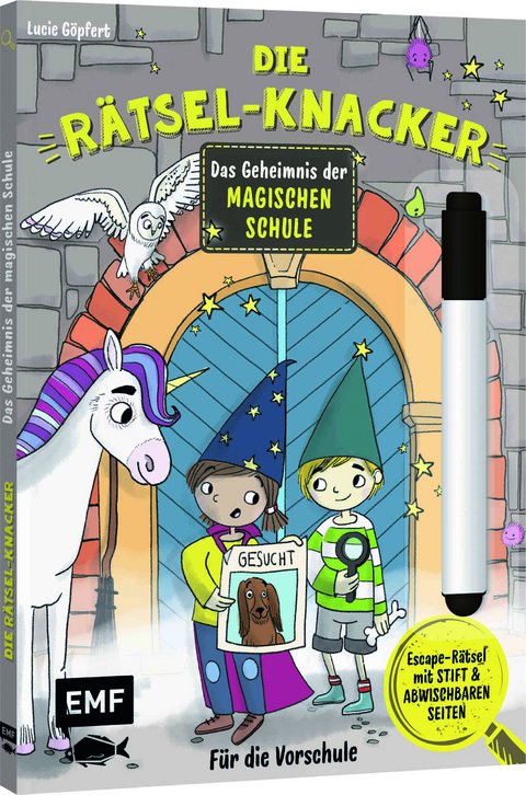 Die Rätsel-Knacker – Das Geheimnis der magischen Schule (Buch mit abwischbarem Stift)