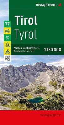 Tirol, Straßen- und Freizeitkarte 1:150.000, freytag & berndt